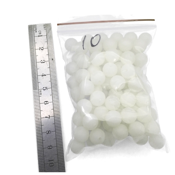 Set 100 Phao Câu Cá Dạ Quang 10mm