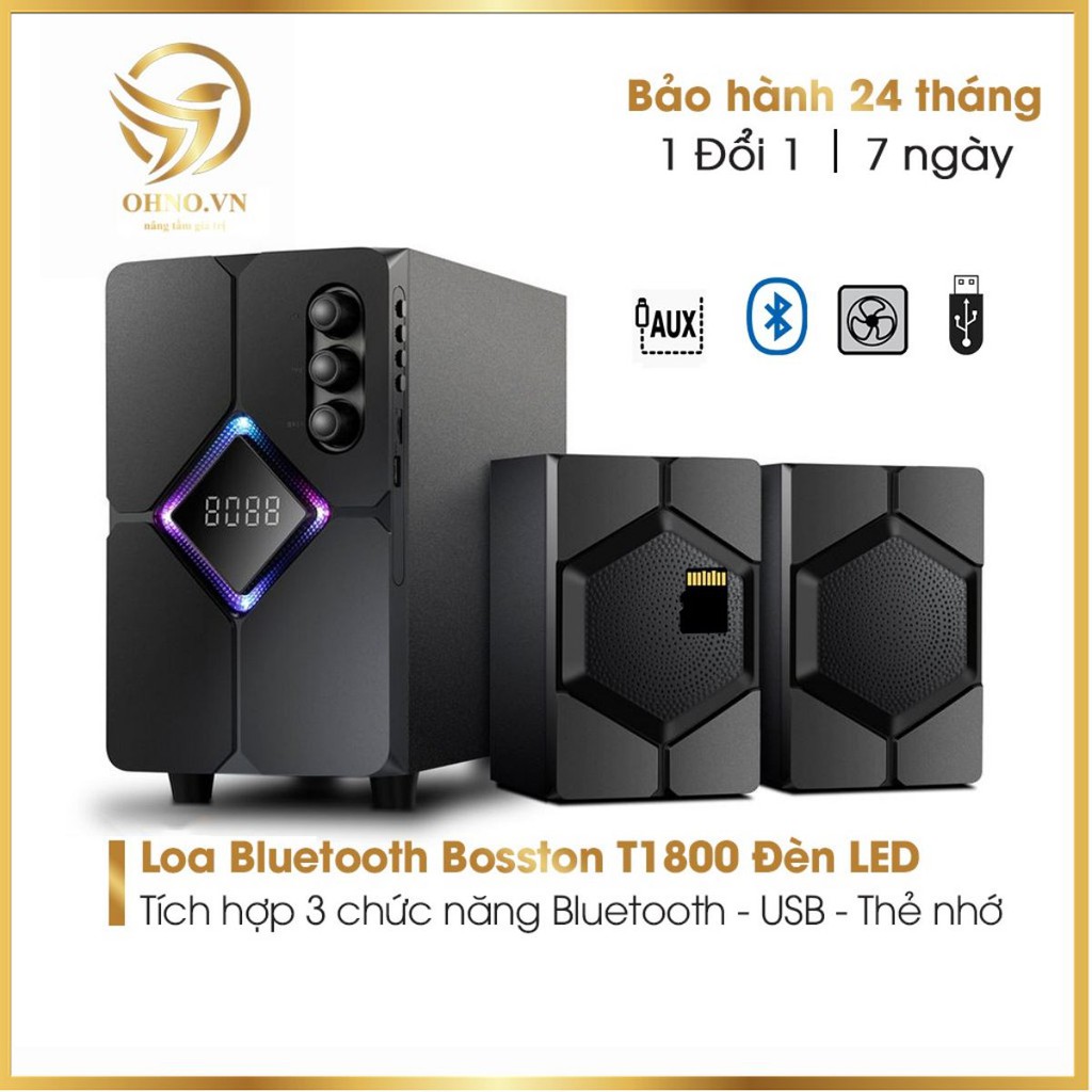 Loa Máy Tính Để Bàn Bộ Loa Vi Tính Bluetooth Bosston T1800 Loa PC Laptop