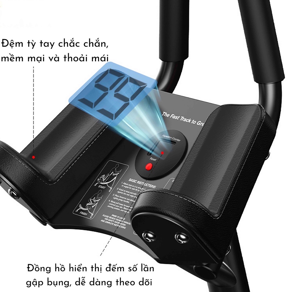 Máy Tập Cơ Bụng Cao Cấp Đốt Cháy Calo Tại Nhà, Máy Gập Cơ Bụng Tại Nhà Giúp Tăng Cơ Giảm Mỡ