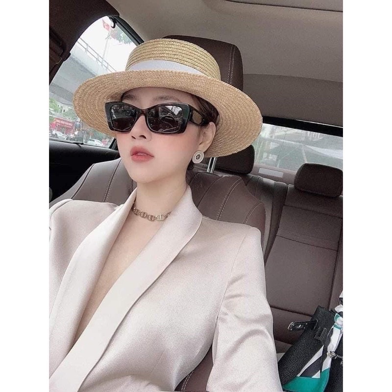 Mũ cói đi biển rộng vành tự nhiên Panama Gaucho đóng gói hộp to không bị hỏng form nón Xinh Xinh Accessories