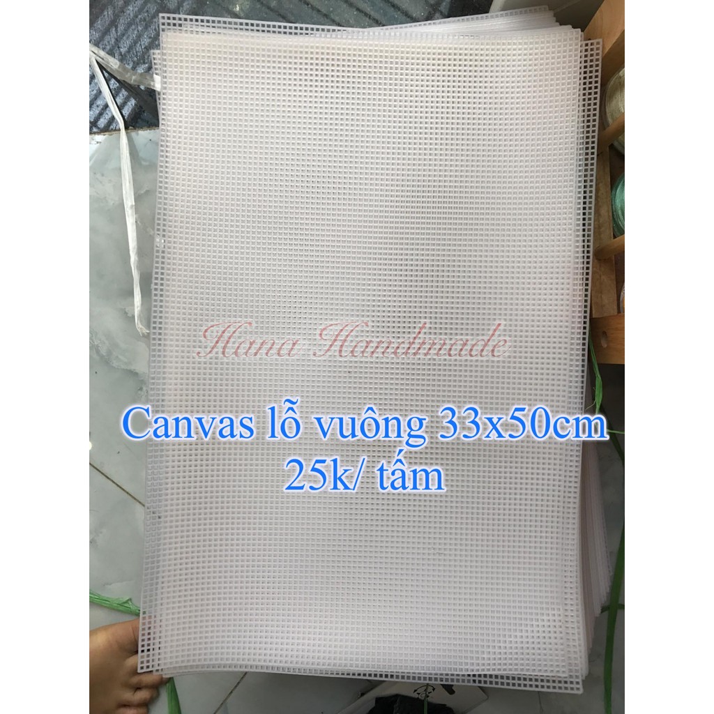 Canvas Lót Túi Hình Chữ Nhật (Size 33*50cm và 40*60cm)