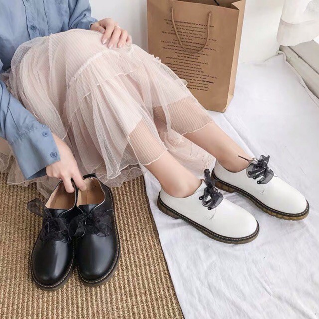 (Hàng Order) Giày bốt da lì cổ thấp | BigBuy360 - bigbuy360.vn