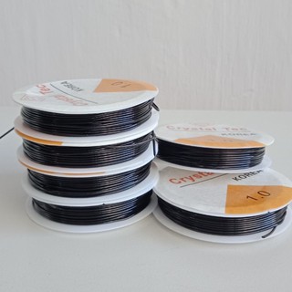 1 cuộn cước chun co giãn màu đen xâu vòng hạt vòng phong thủy các loại - moon shop