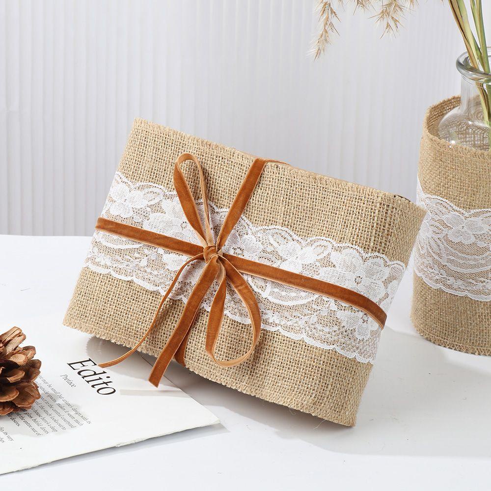 Cuộn Vải Bố Phối Ren Dùng Trang Trí Bàn Ghế Đám Cưới