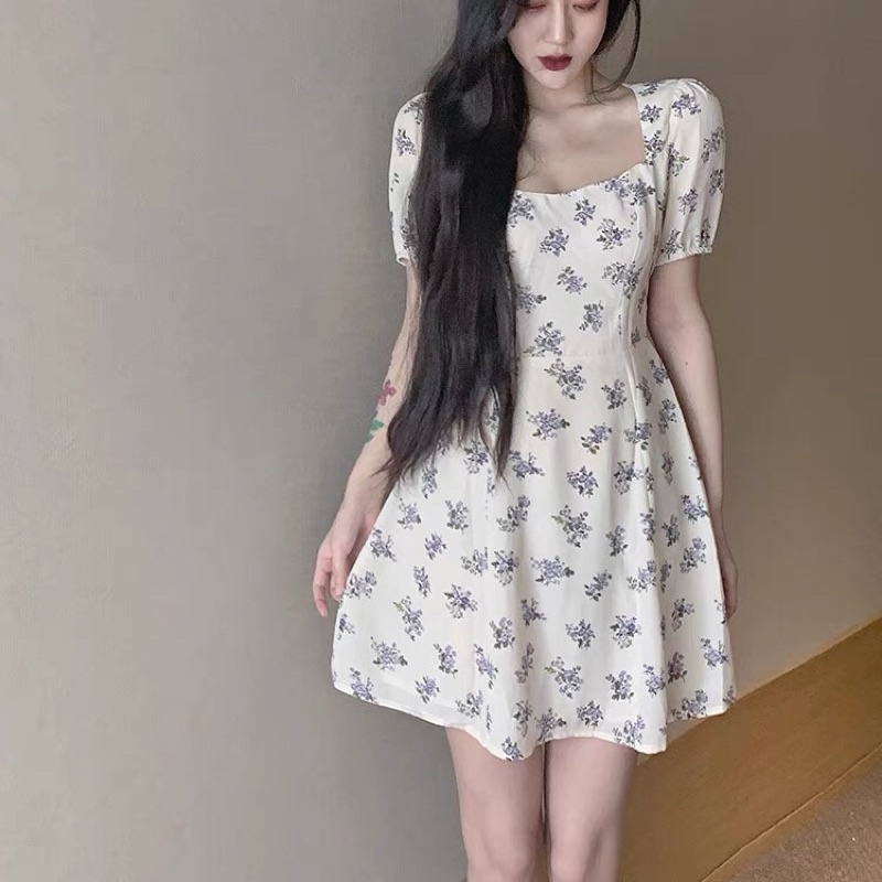 Váy hoa nhí tím