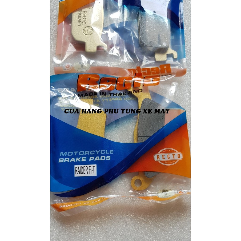 Bố thắng đĩa Recto ( 2 cặp trước - sau ) xe Raider Fi/ Satria