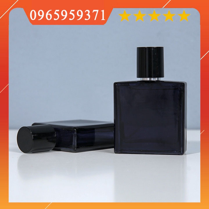 Chai chiết nước hoa nam thủy tinh đen 30ML Cao cấp