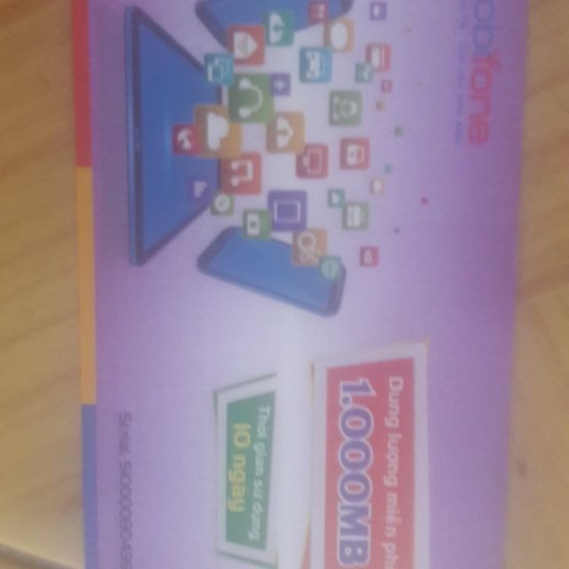 Combo 50 thẻ data mobi 1gb 10 ngày ko ghi hsd