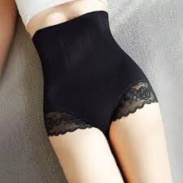 Quần gel bụng viền ren có xương chống cuộn | BigBuy360 - bigbuy360.vn