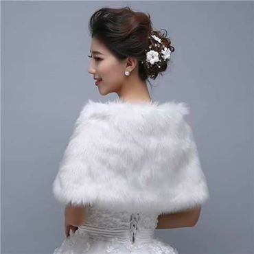 Khăn Choàng Lông Cô Dâu Cúc Đính Hạt Chai 120 Số 4 | BigBuy360 - bigbuy360.vn