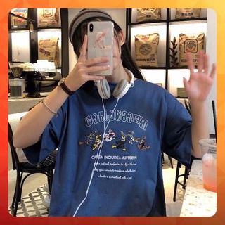 Áo thun tay lỡ form rộng con cừu - Unisex nam nữ đều mặc được