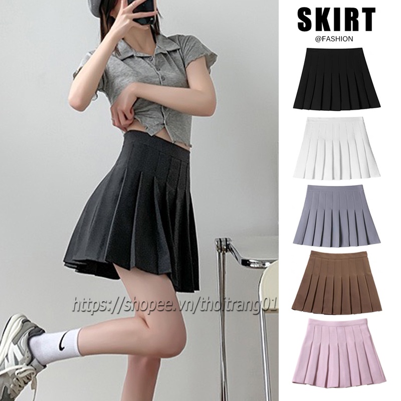Chân váy xếp ly Tennis dáng ngắn vay xếp li xoè đẹp thời trang nữ chất kaki cao cấp có quần trong