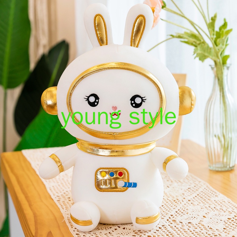 Gấu bông teddy bear thỏ du hành, thỏ nhồi bông du hành vũ trụ cực cute size 30cm
