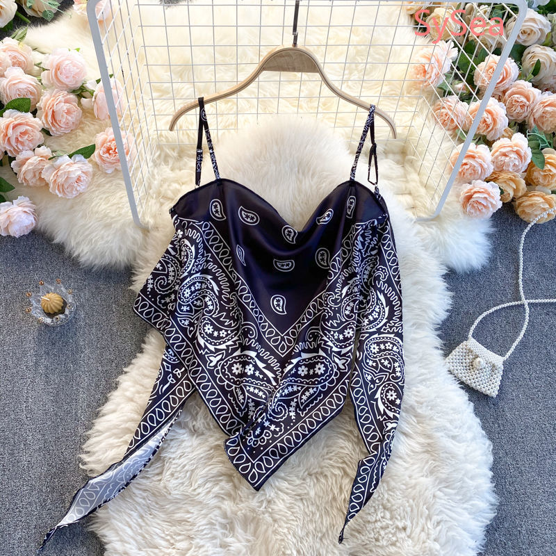 Áo 2 dây dáng ngắn thời trang mùa hè quyến rũ xinh xắn cho nữ