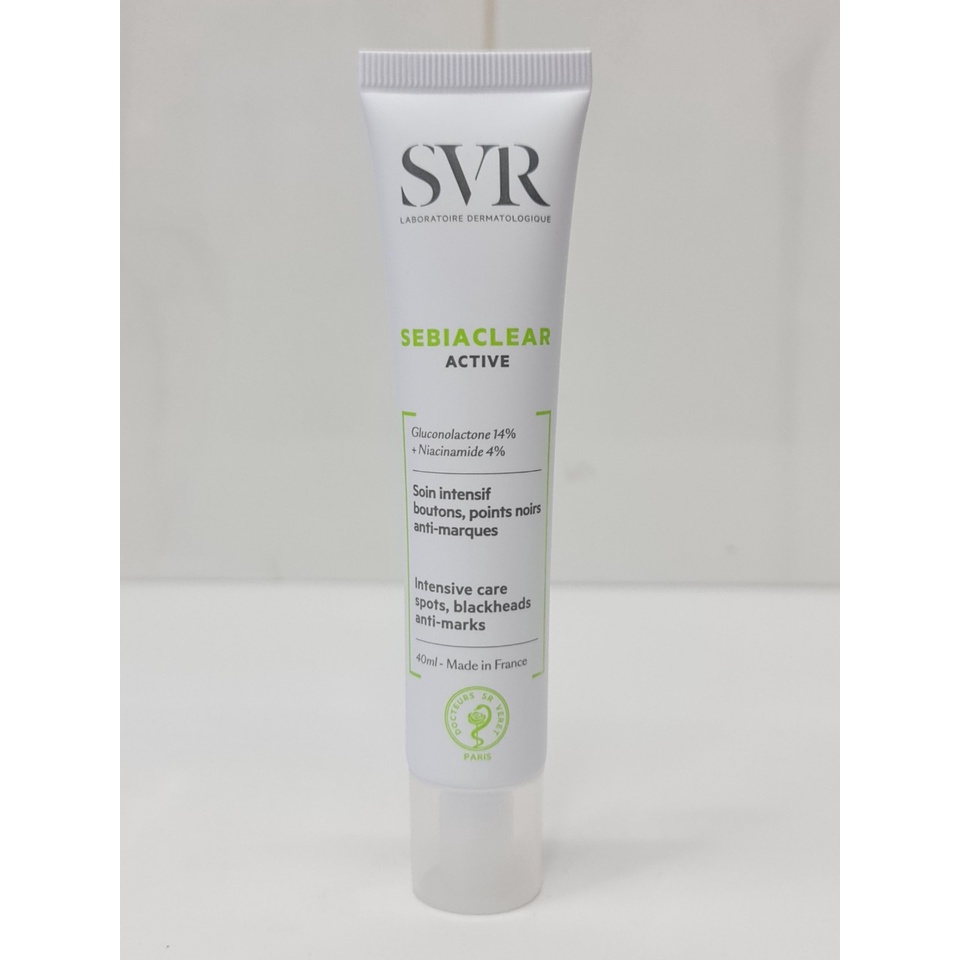 Kem Dưỡng Làm Giảm Mụn &amp; Giúp Loại Bỏ Dầu Cho Da SVR Sebiaclear Active 40ml Pháp