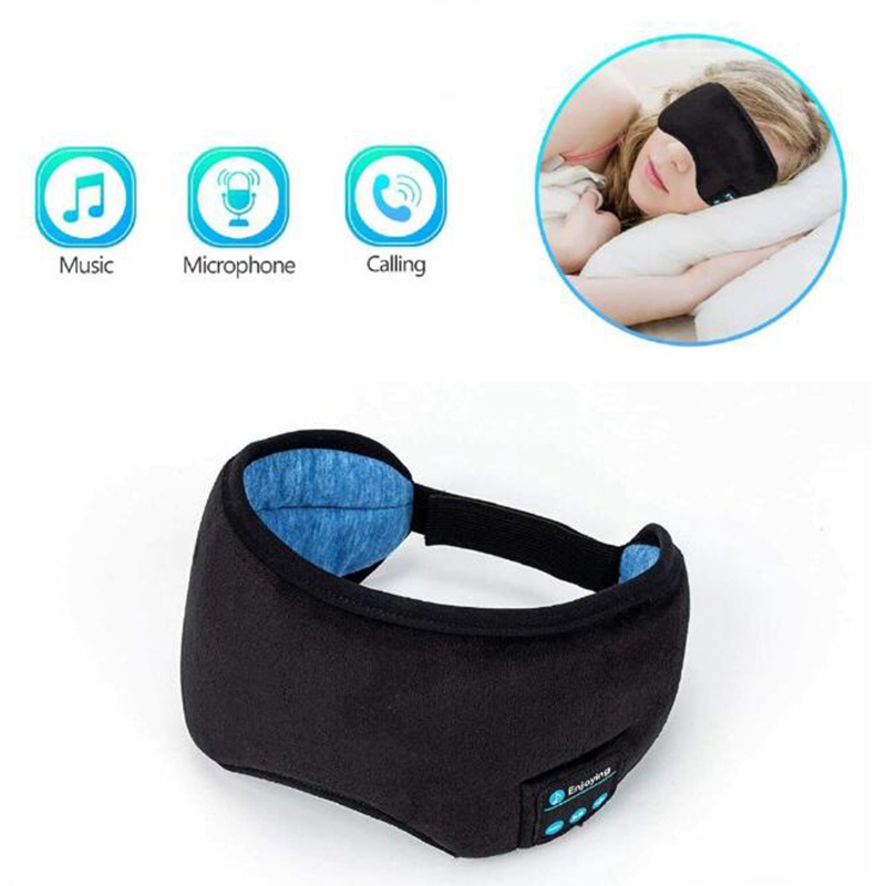 Mặt Nạ Che Mắt Ngủ Bluetooth 5.0 Không Dây Phát Nhạc Tai Nghe Nhạc Khi Đi Du Lịch