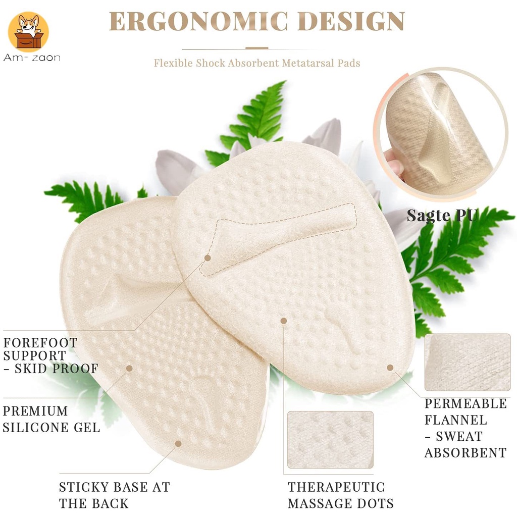 Miếng Lót Giày Cao Gót Giảm Đau Chân Có Thể Tái Sử Dụng