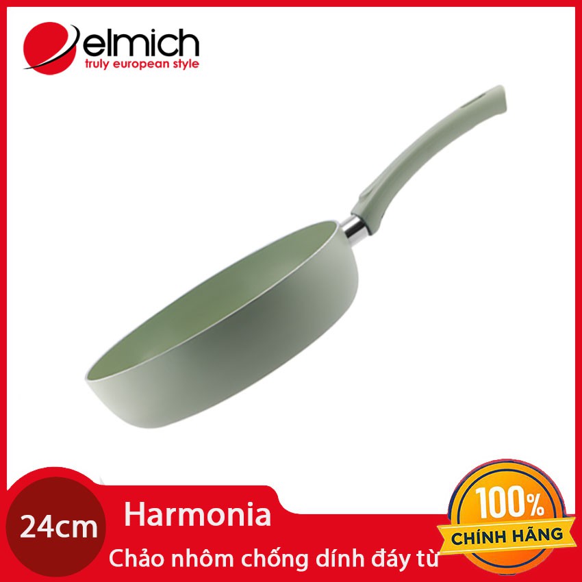 Chảo nhôm chống dính đáy từ 24cm Elmich Harmonia EL-3780 hàng chính hãng
