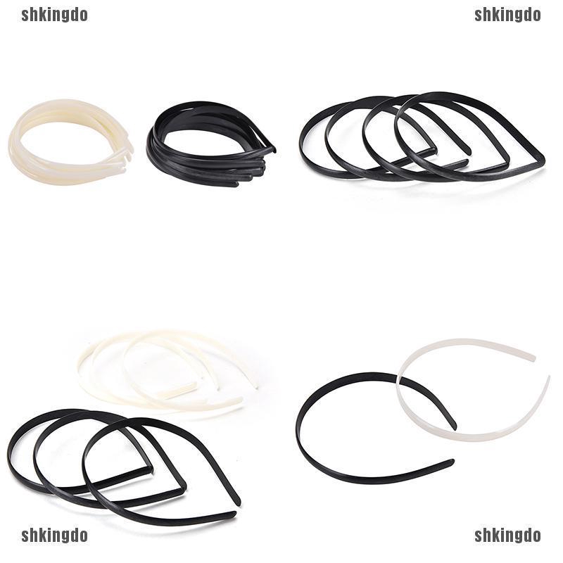 Set 10 Cài Tóc Nhựa Không Răng Thiết Kế Đơn Giản