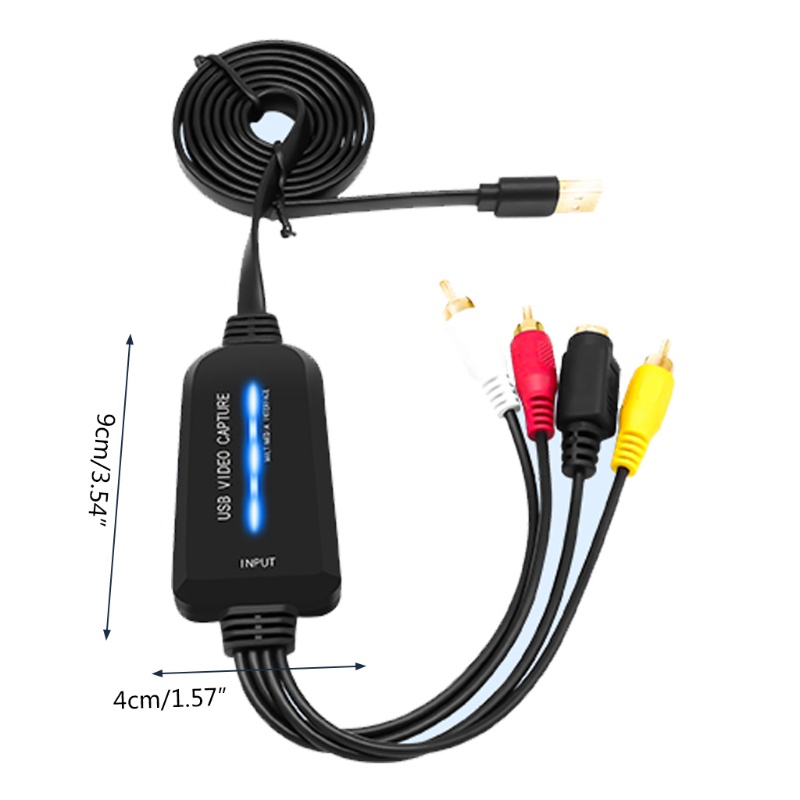 Bộ Chuyển Đổi Thẻ Chuyển Đổi VHS Sang USB 2.0 VHS VCR TV Hỗ Trợ Win 7 / 8 / 10
