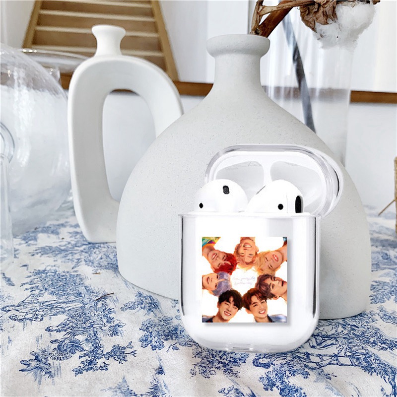 Vỏ Bảo Vệ Hộp Sạc Tai Nghe Airpods 1 / 2 Hình Bts Xinh Xắn Ốp