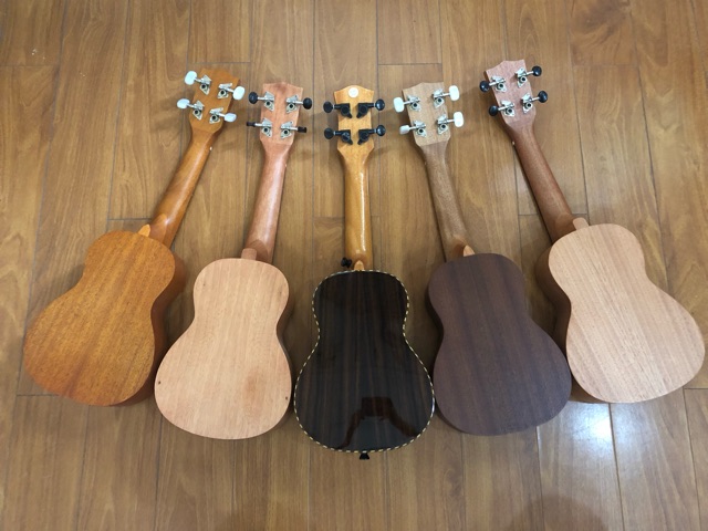 Đàn ukulele soprano gỗ mộc size 21 chất lượng