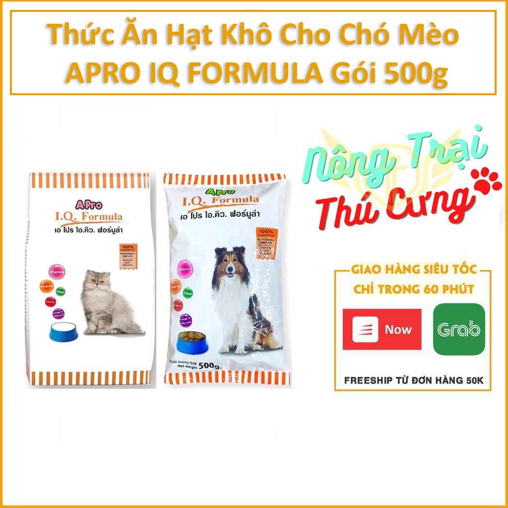 Thức Ăn Hạt Khô cho chó APro IQ Formula 500gr