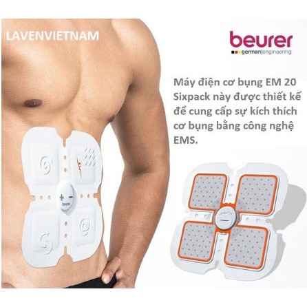 (Hàng Đức) Máy massage tạo cơ bụng Beurer EM20 sixpack