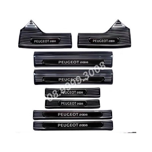 Nẹp chóng trầy cửa Peugeot 2008, Ốp bậc chóng trầy lên xuống cửa 2008, nẹp chóng trầy cửa Peugeot 2008, nẹp bậc cửa 2008