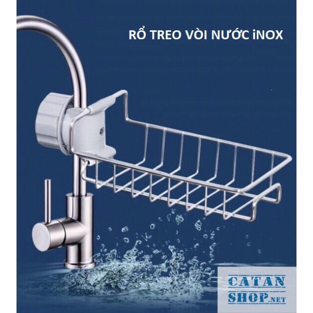 Rổ treo vòi nước inox ( có quà tặng )