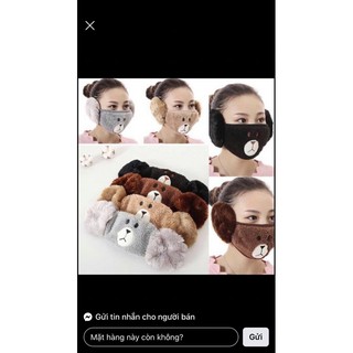 Khẩu trang kèm bịt tai siêu ấm