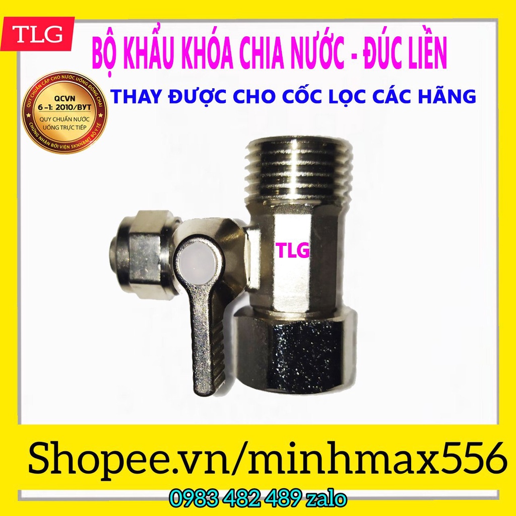 Bộ khẩu khóa chia nước đầu vào, máy lọc nước RO | Lắp được cho tất cả máy lọc nước RO