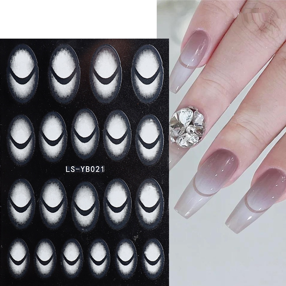 Miếng Dán Trang Trí Móng Tay 3D Hình Trái Tim Xinh Xắn