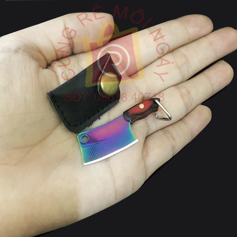 Dao bếp mini nhiều mẫu, màu titan, đồ khui bia