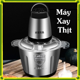 Máy Xay Thịt 2 Lưỡi Kép Cối Thủy Tinh, Máy Xay Thịt Đa Năng , Xay Nhanh,Khoẻ,Tiện Dụng