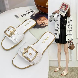 Dép lê da mềm bản to gài khoá big size 35-42