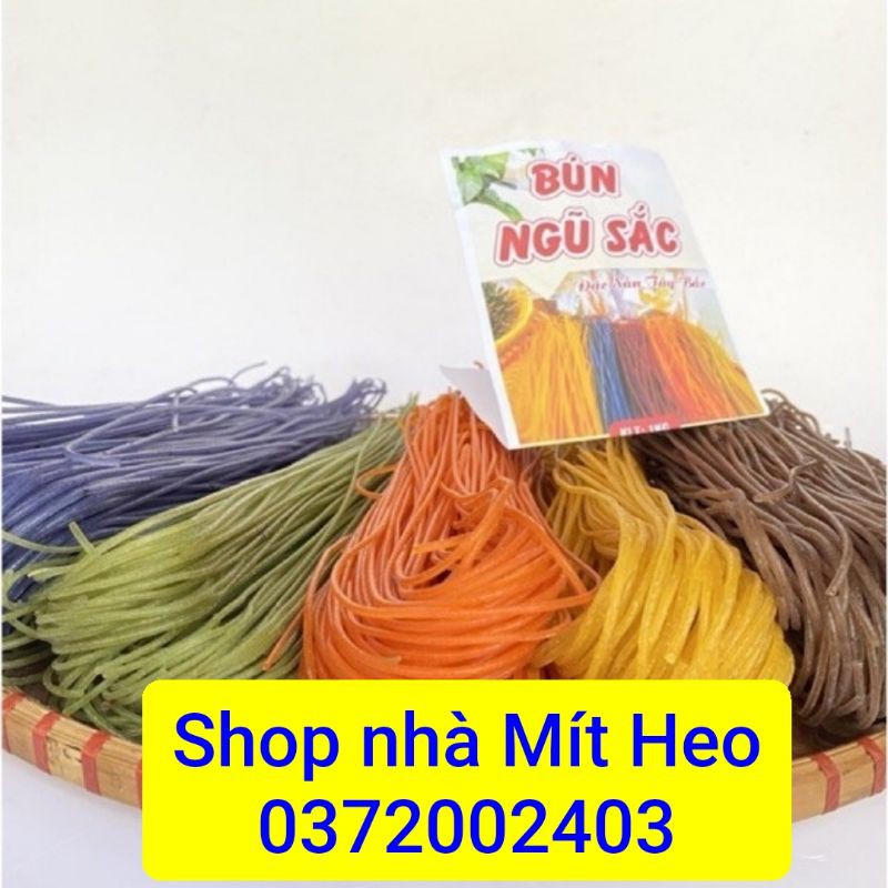 Mì bún Ngũ Sắc Cao Bằng Mix theo mùa (chùm ngây/gấc/Cẩm/..) siêu rẻ,siêu ngon gói 1kg