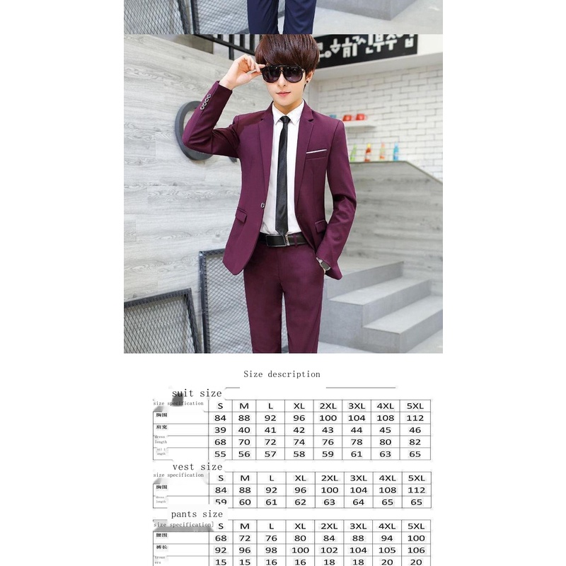 [BIG SALE] Bộ vest nam lịch lãm , trẻ trung, sang trọng, đảm bảo không nhăn không xù