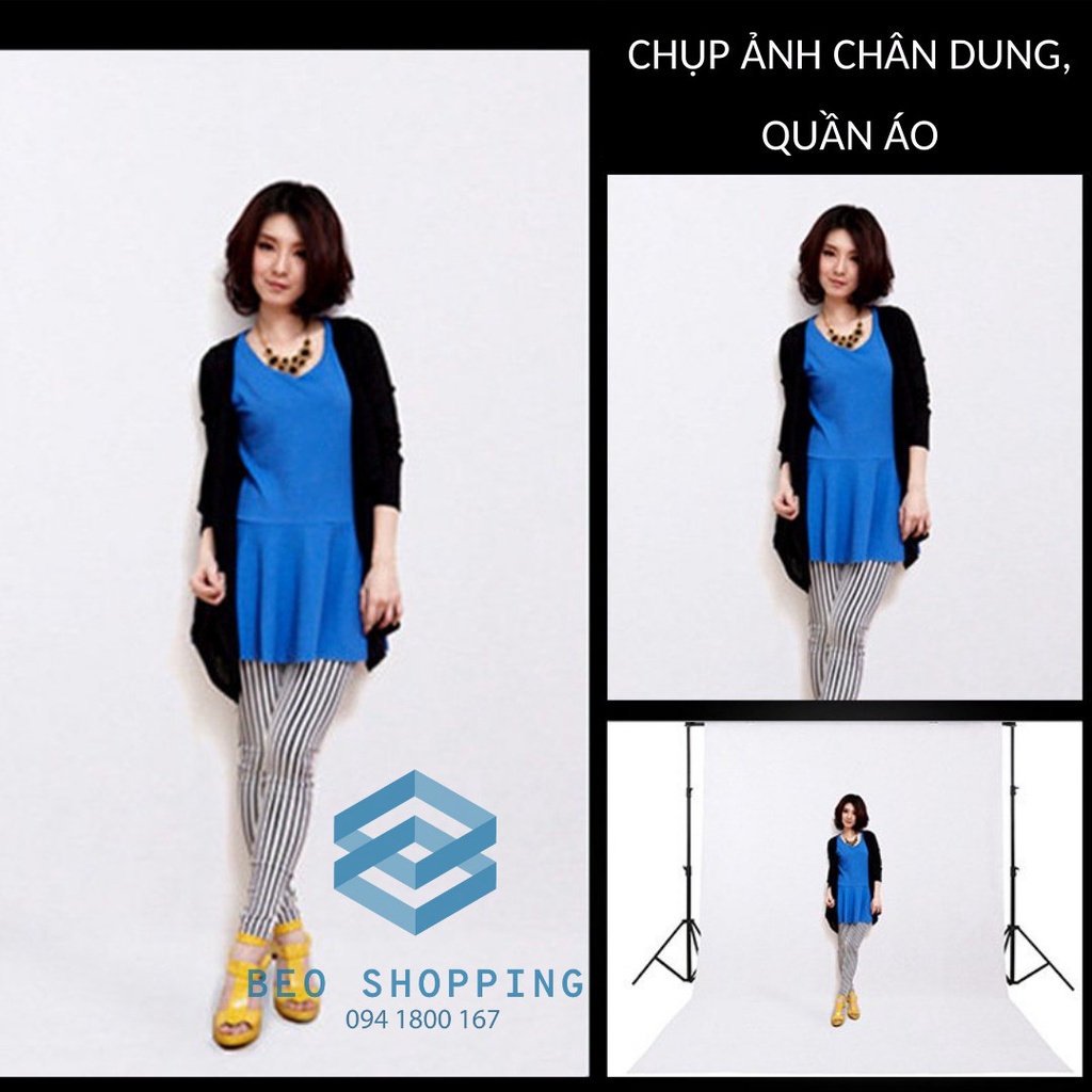 Khung giá treo phông nền di động chữ U 2x2 m, 2x3m [Tặng 3 kẹp] chụp ảnh quay video lookbook, ảnh cưới, livestream