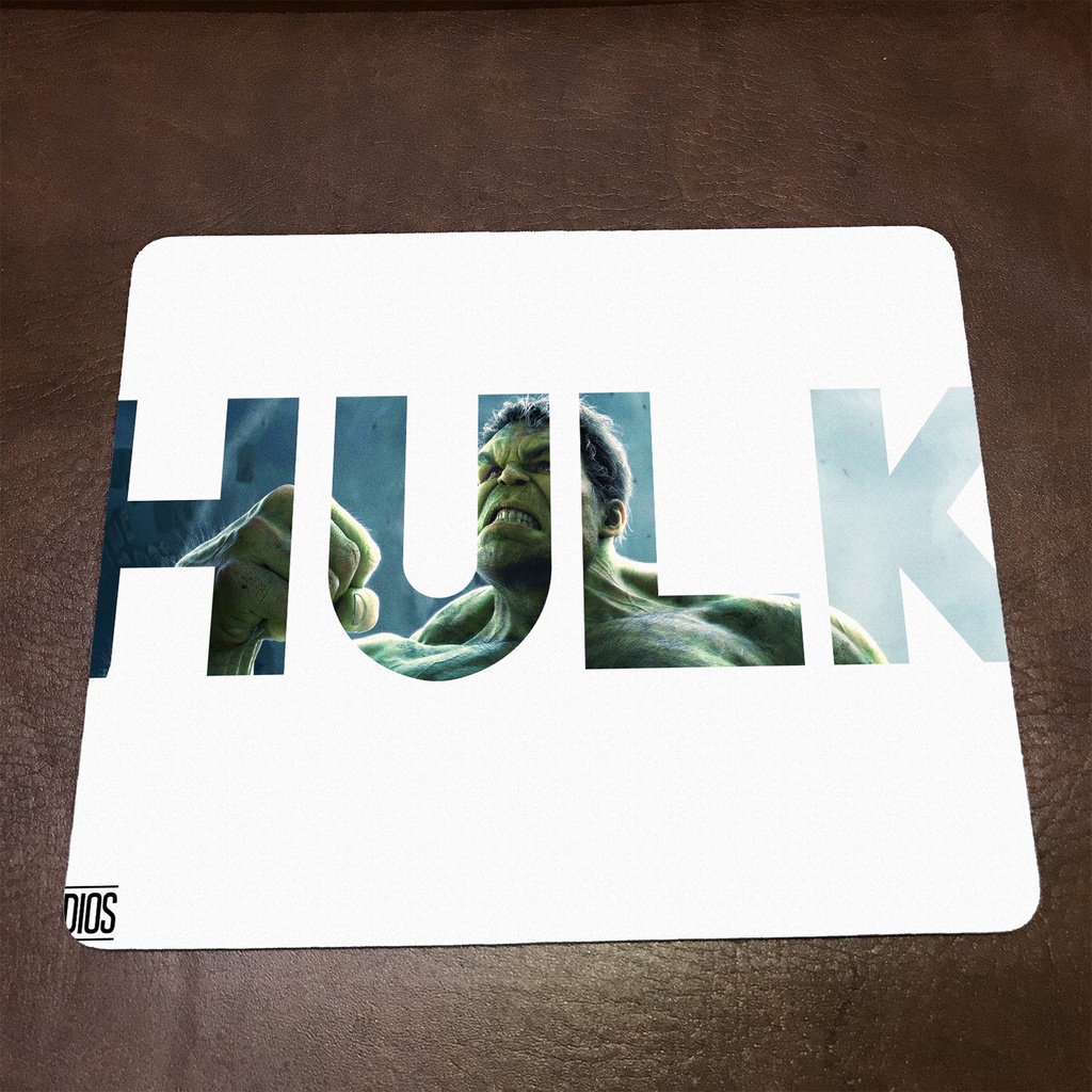 Lót chuột máy tính Marvel HULK PNG - Mẫu 1 Mousepad cao su êm ái, nhận in theo yêu cầu