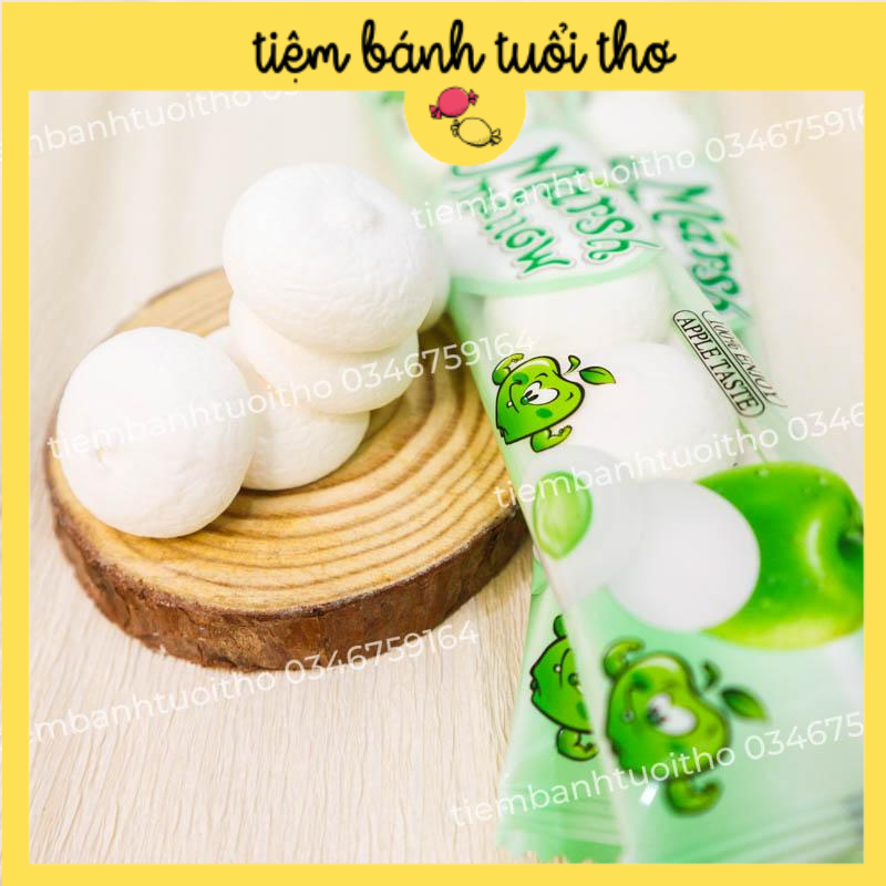 Kẹo Dẻo Mashmallow Bánh Bao Bông Xốp Nhân Trái Cây