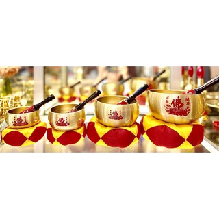 Bộ chuông đồng thờ cúng thương hiệu Lộc Thành 4 kích thước (0 bao gồm mõ) bảo hành 5 năm - (6x10) (7x11) (8x13) (9x15)