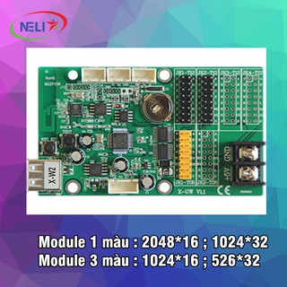 Card BX X W2 điều khiển module 1 màu,3 màu cao 2 tầng,truyền dữ liệu qua wifi,usb.
