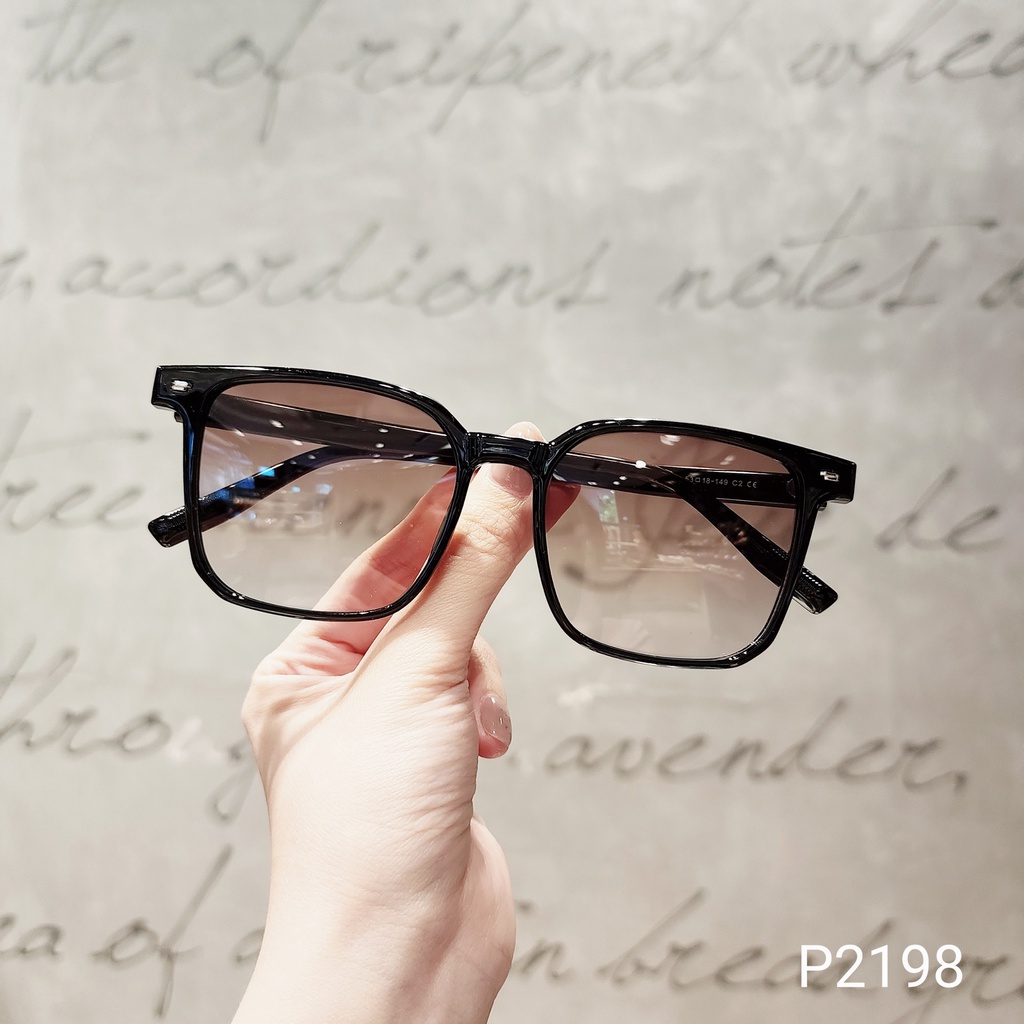 Kính râm nam LILYEYEWEAR mắt vuông to chống UV400 phân cực bảo vệ mắt P2198