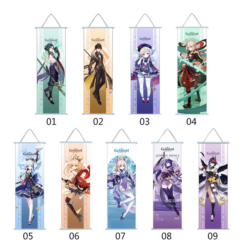 Tmdbyx Tranh Treo Poster Hoạt Hình Anime Nhật Bản Genshin