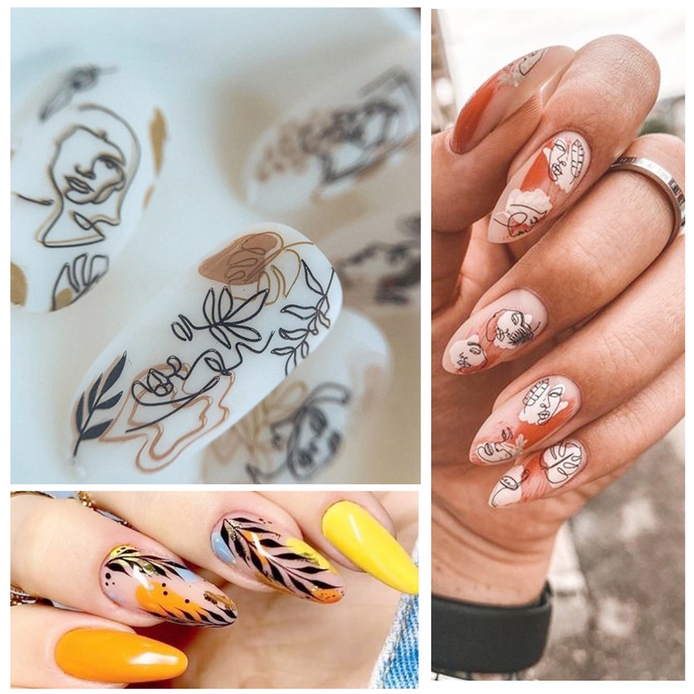 [Hàng mới về] Hình dán trang trí móng tay ba chiều thời trang cho nữ