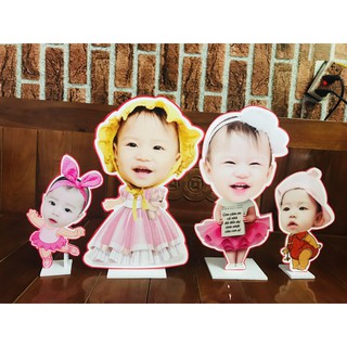 Chibi trang trí sinh nhật bé