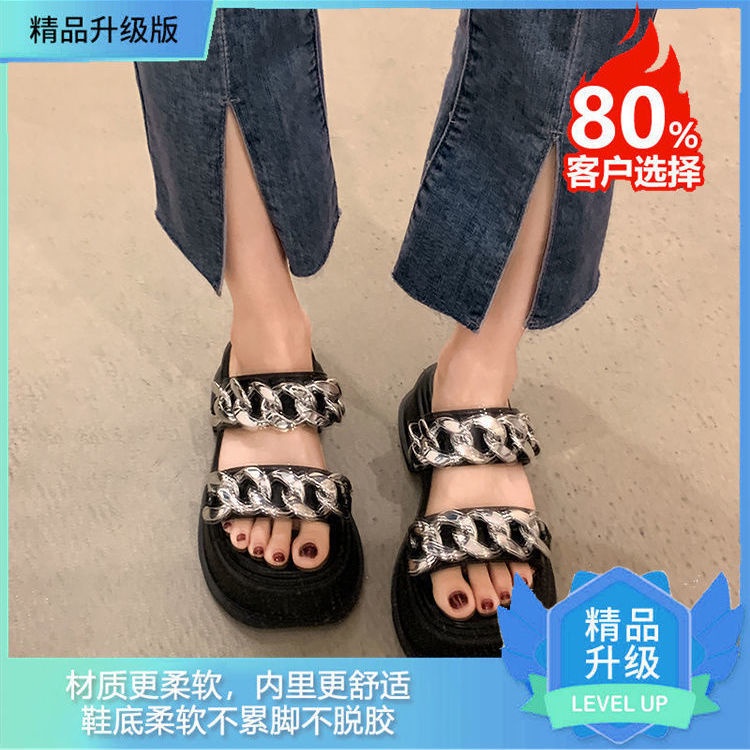Sandal Đế Dày Chống Trượt Thiết Kế Mới Thời Trang Dành Cho Mùa Hè