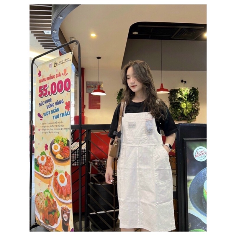 YẾM VÁY DÀI KAKI JEAN SIÊU CO GIÃN, MỀM TÚI CÁ TÍNH 3 SIZE 46-65KG TÙY CHIỀU CAO