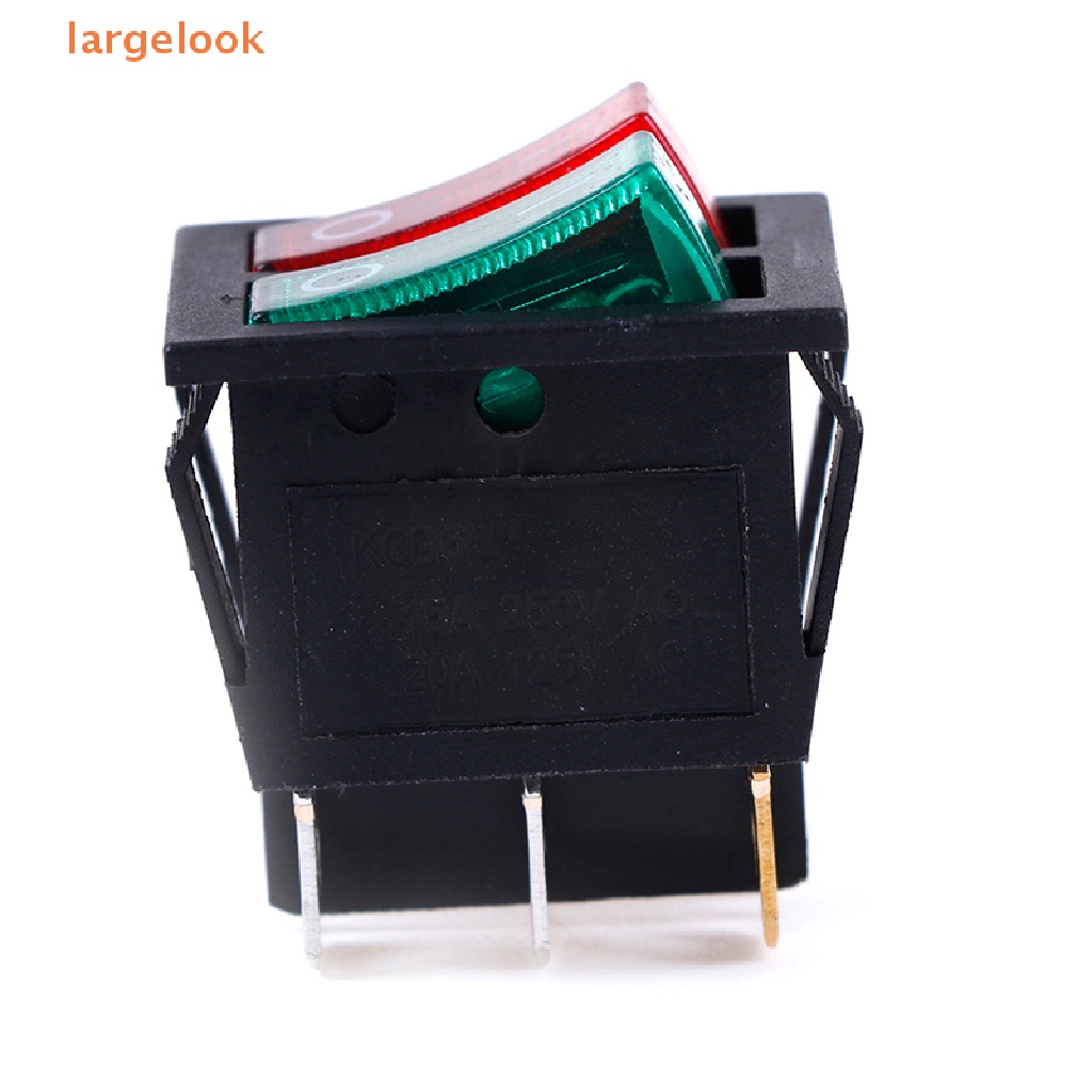 Công Tắc Bật / Tắt Đèn Xanh Lá / Đỏ 6 Chốt 250V / 15A 125V / 20A